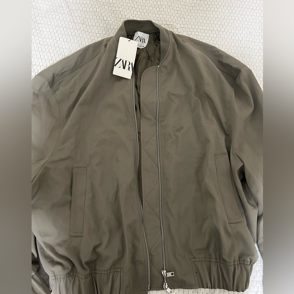 New Zara over sized bomber jacket